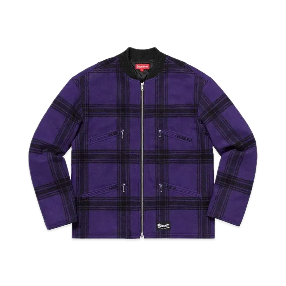 Supreme Zip Car Jacket "Purple"