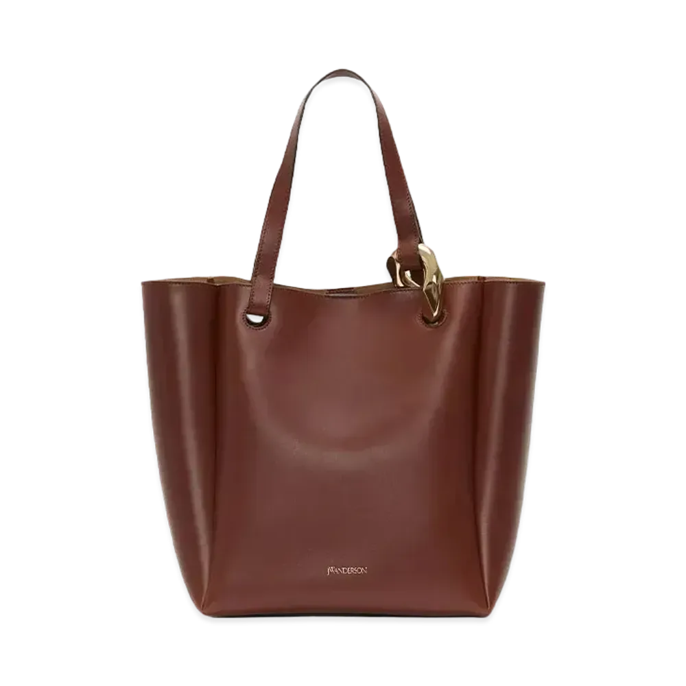 JW ANDERSON Jwa Corner Tote - Leather Tote Bag "Oak"