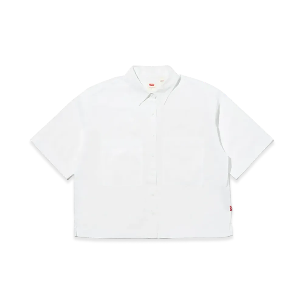 Levi's Harlie SS Cropped Shirt "White"