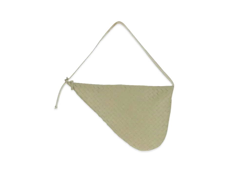 Bottega Veneta Intrecciato Ville Gules Crossbody Bag "Travertine"