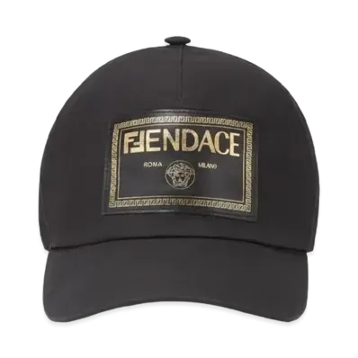 FENDI x Versace Fendace Logo Baseball Cap "Black"