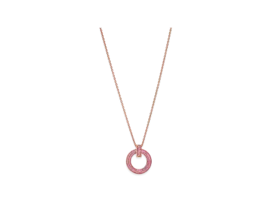 Tiffany & Co. Tiffany T T1 Mini Circle Pendant "Rose Gold/Pink Sapphire"