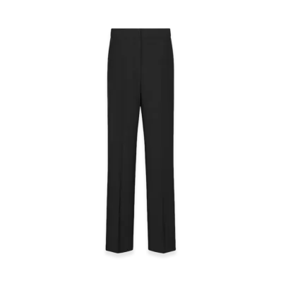Dior Women's Straight-Cut Pants Virgin Wool "Black"