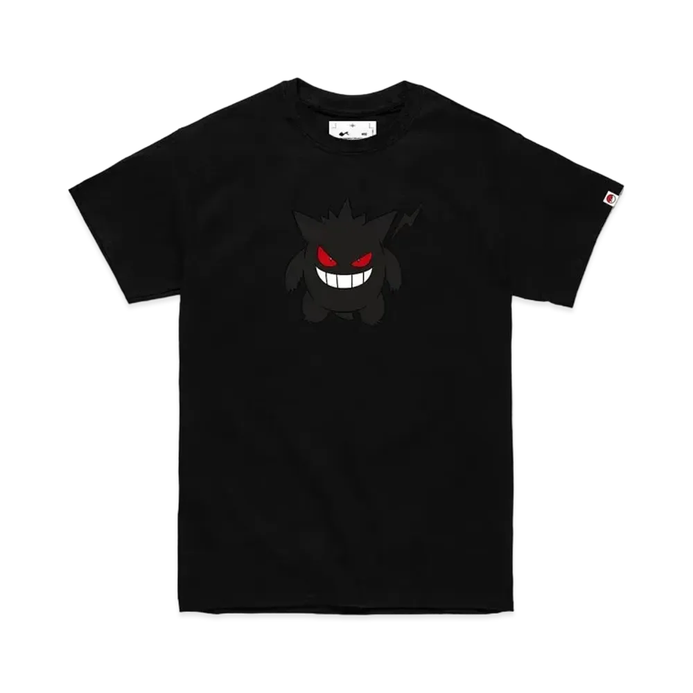 FRAGMENT x POKEMON THUNDERBOLT PROJECT GENGAR REFLECTOR T-SHIRT "Black"