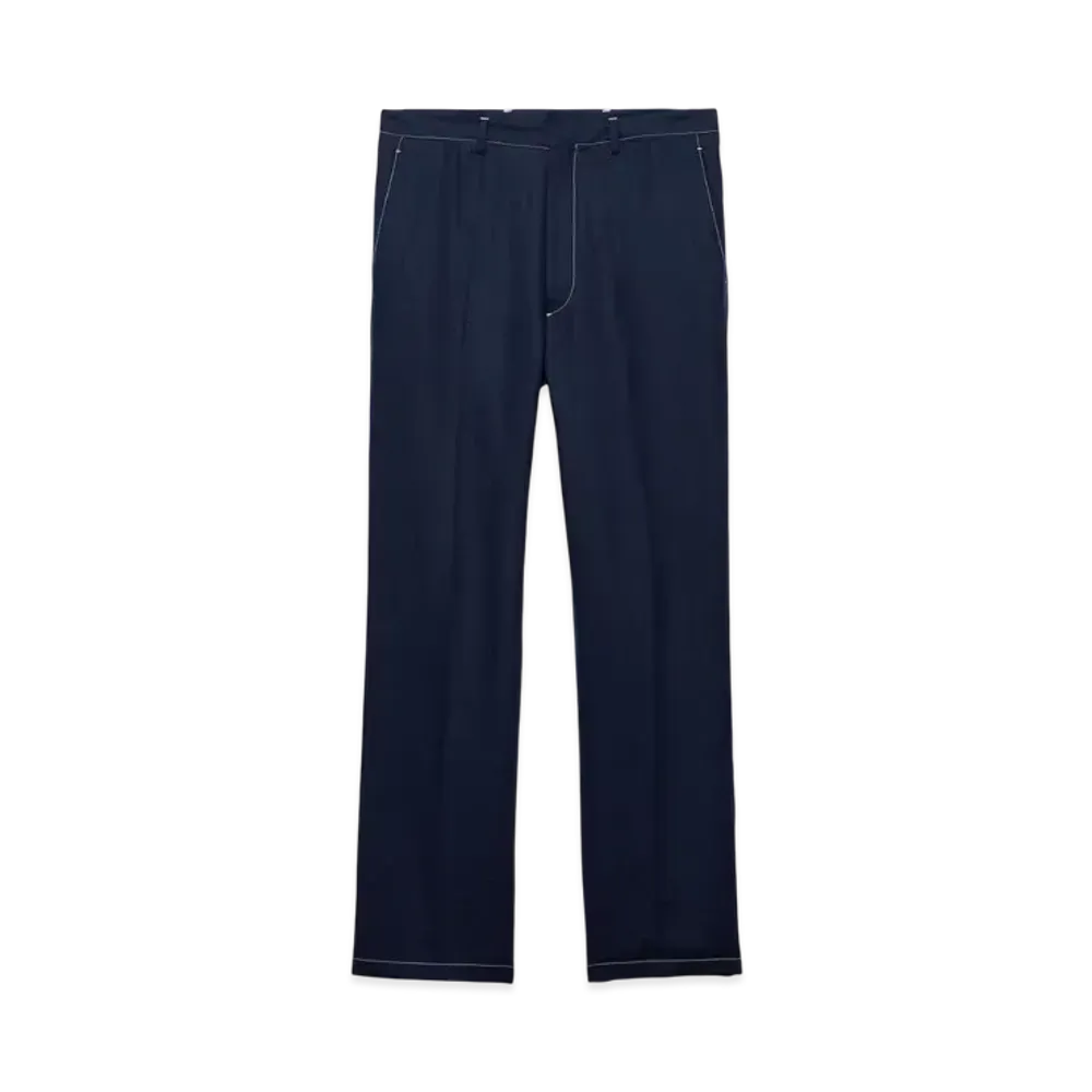PRADA Men's Linen Pants "Navy"