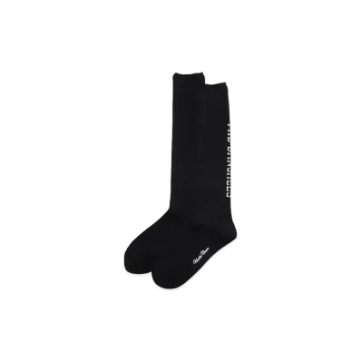 UNDERCOVER Acrylic Nylon Blend Cotton High Socks "Black"