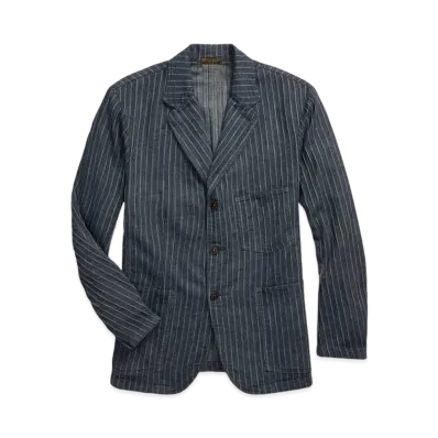 RRL Ralph Lauren (Limited Collection) Unconstructed Herringbone Sport Coat #1 "Blue"
