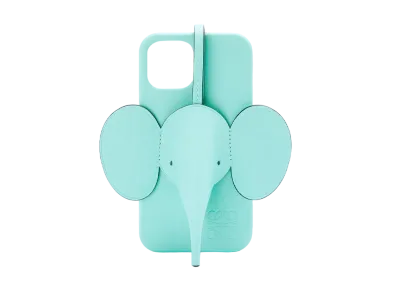 LOEWE Elephant Phone Cover In Calfskin For Iphone 12 Pro "Pacific Aqua"