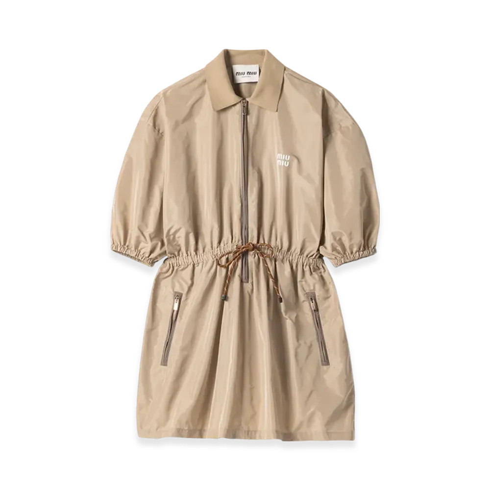 MIU MIU Women's Technical Fabric Dress "Cord"