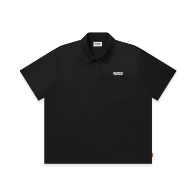 Mercedes Anchor inc. Bold Logo Half Zip Work Shirt "Black"