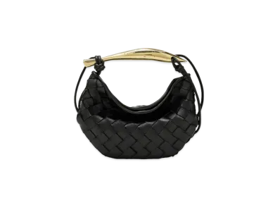 Bottega Veneta Sardine Mini Crossbody Bag "Black"