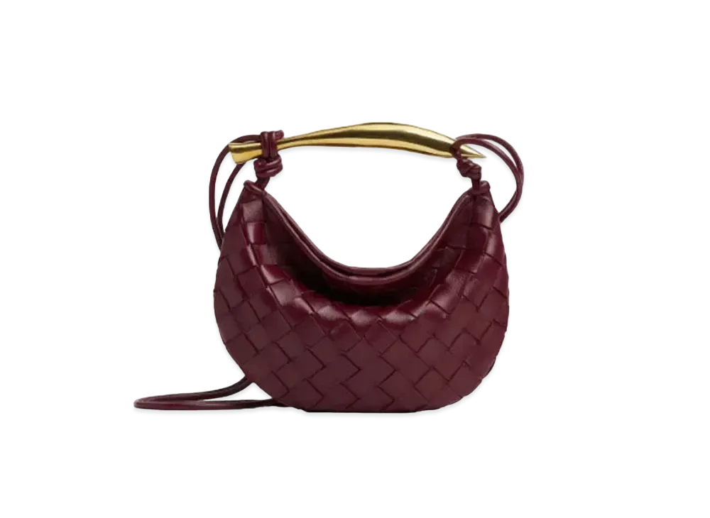 Bottega Veneta Sardine Mini Crossbody Bag "Barolo"