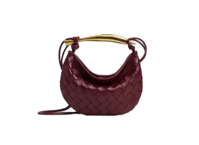Bottega Veneta Sardine Mini Crossbody Bag "Barolo"