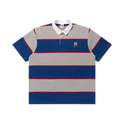 BlackEyePatch OG Boy S/S Rugby Shirt "Navy/Gray"