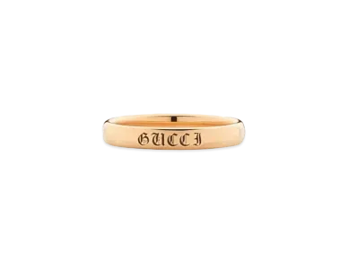 GUCCI Promise 18K Rose Gold Ring (3mm) "Rose Gold"