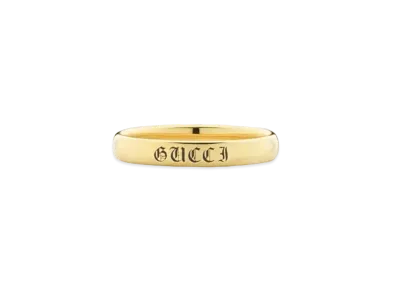 GUCCI Promise 18K Yellow Gold Ring (3mm) "Gold"