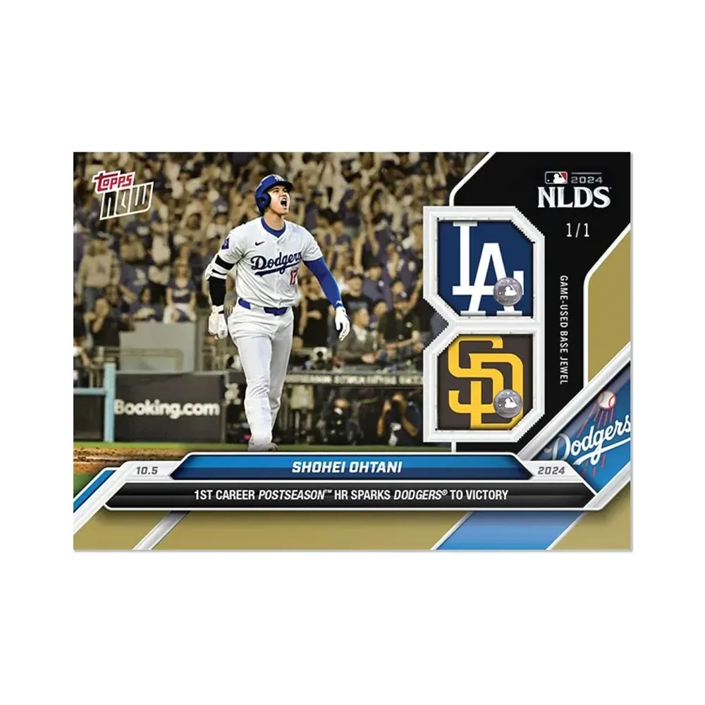 大谷翔平 SP ゴールド [801](2024 MLB トップスナウカード「1/1 デュアルベースレリック」)