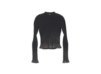 BALENCIAGA Long Sleeve Tops In "Black"