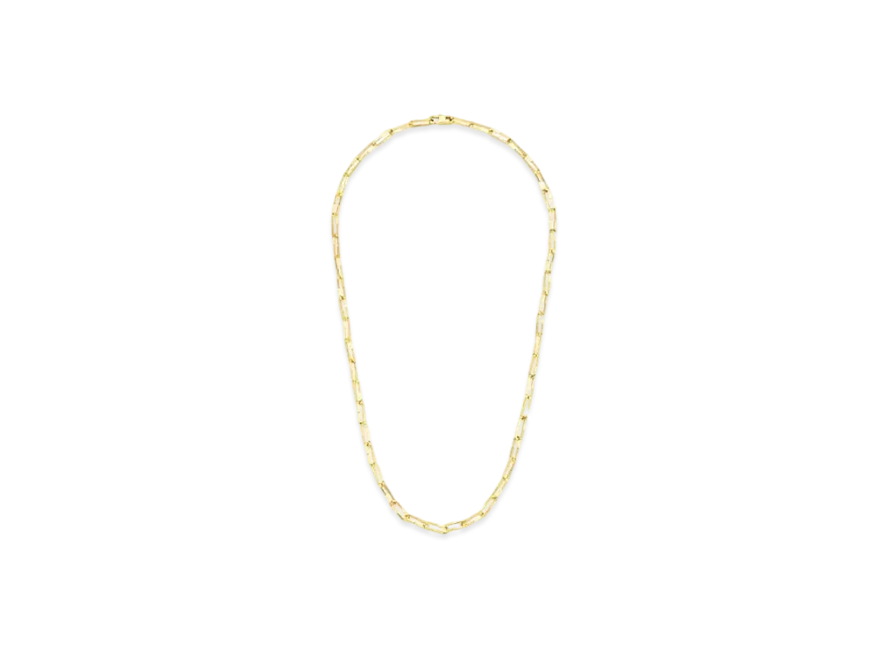 GUCCI Link To Love Chain Necklace "Yellow Gold"