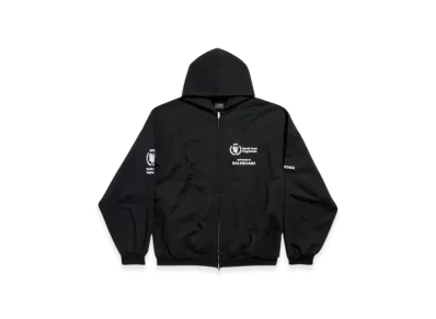 BALENCIAGA Wfp Outerwear Zip Up Hoodie "Black"
