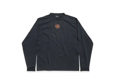 BALENCIAGA Taped Back Long Sleeve T-Shirt Medium Fit "Black"