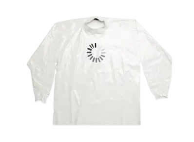 BALENCIAGA WMNS Loading Error Misplaced Necklaine Long Sleeve T-Shirt Oversized "White"