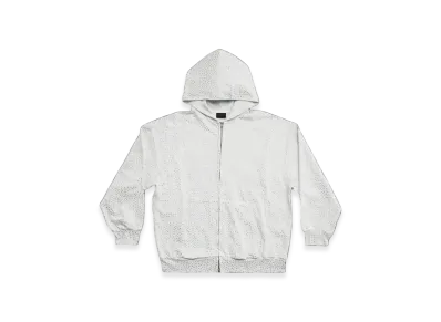 BALENCIAGA Zip-Up Hoodie Small Fit "White"