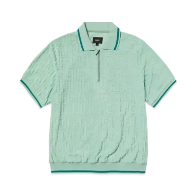 HUF Summer 25 Tether Jacquard Terry Top "Jade"