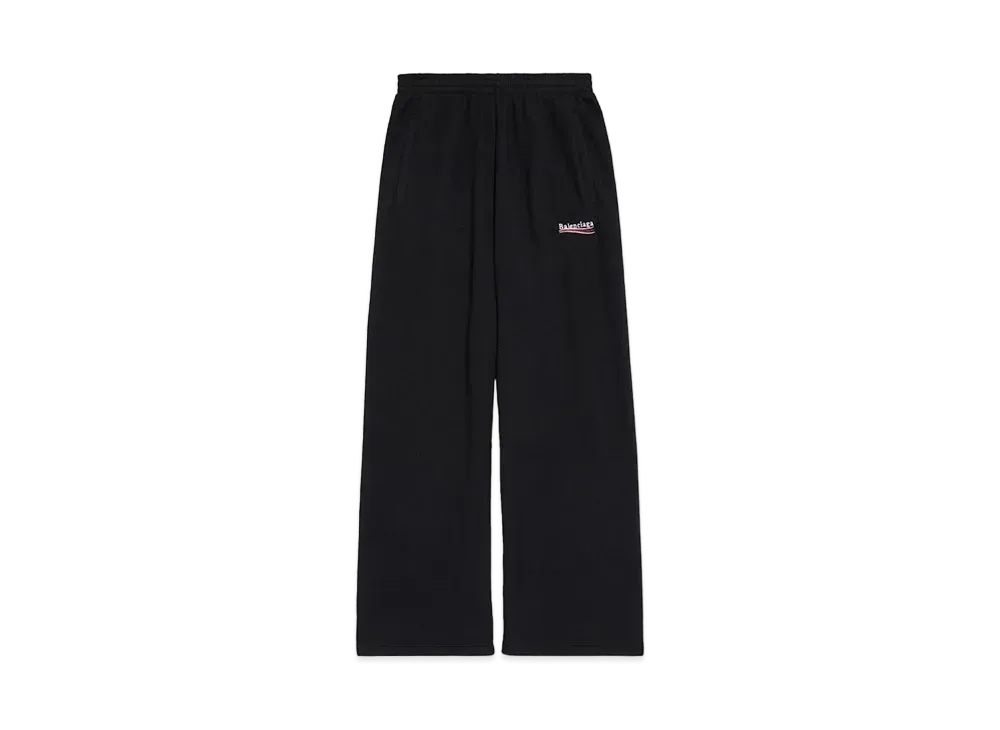 BALENCIAGA MENS Political Campaign Baggy Sweatpants "Black"