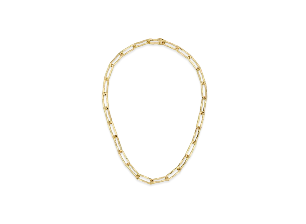 GUCCI Link To Love Wide Chain Necklace "Yellow Gold"