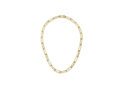 GUCCI Link To Love Wide Chain Necklace "Yellow Gold"