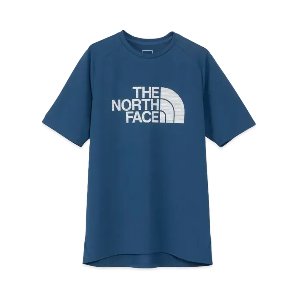 The North Face Short Sleeve GTD Logo Crew "Mountain Blue 2"