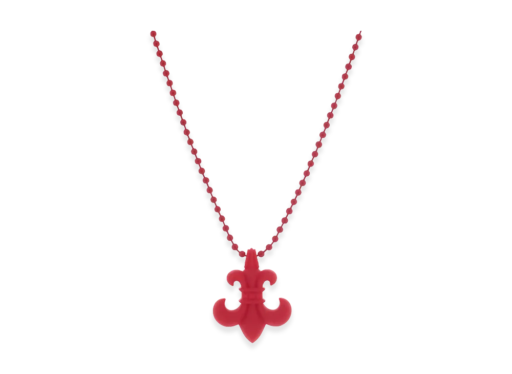 Chrome Hearts Rubber BS Flare Silicone Necklace "Red"