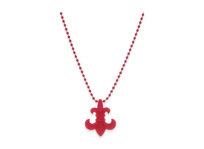 Chrome Hearts Rubber BS Flare Silicone Necklace "Red"