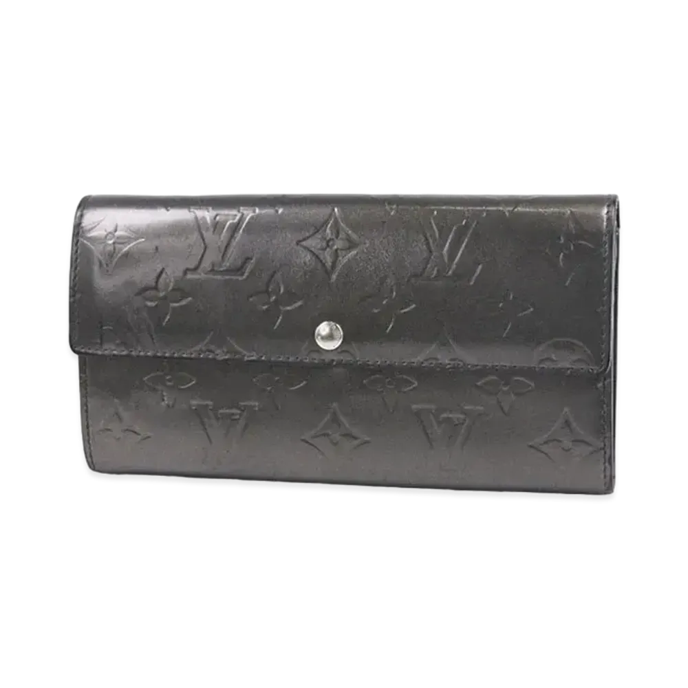 Louis Vuitton Sarah Wallet Monogram Matte "Noir"