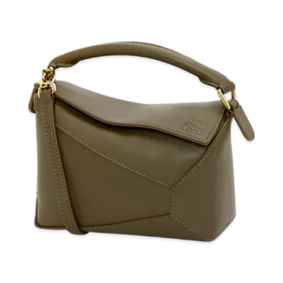 LOEWE Puzzle Edge Bag Mini "Dark Khaki"
