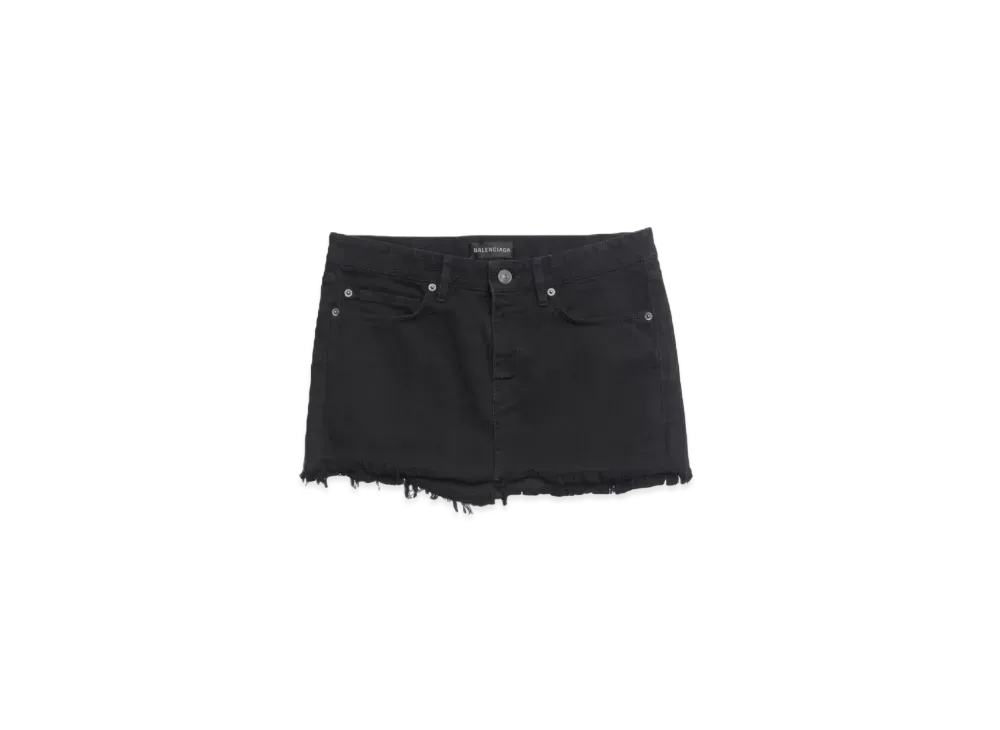 BALENCIAGA Women's Cut-Off Skirts "Black"