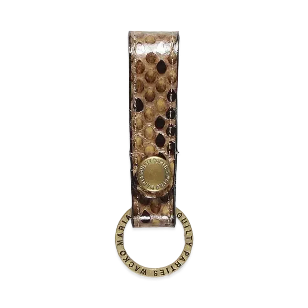 WACKO MARIA Python Leather Key Holder "Beige"