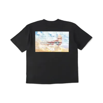 WIND AND SEA X COWBOY BEBOP (MESSAGE) S/S TEE "Black"