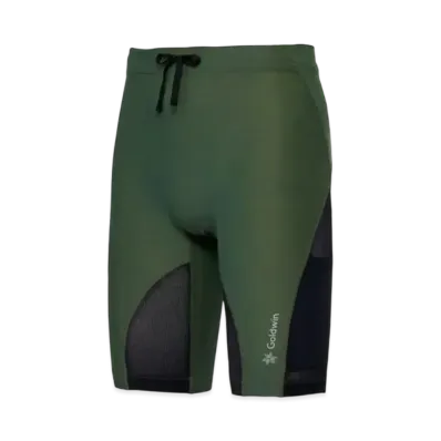 Goldwin Impact Air Cargo Half Tights (C3 Fit/Men's) "Marine Wood Green"