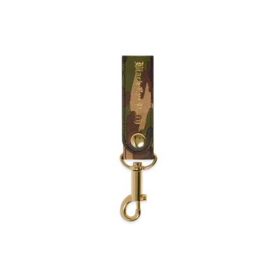 BlackEyePatch Camouflaged Leather Strap Keychain "Woodland Camo"
