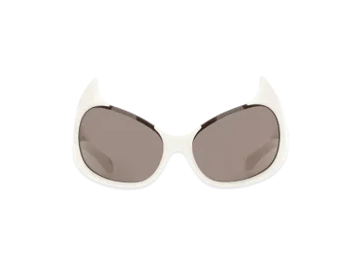BALENCIAGA Gotham Cat Sunglasses "White"