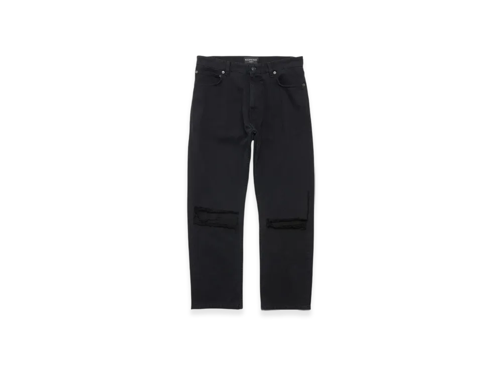 BALENCIAGA Loose Fit Buckle Pants "Black"