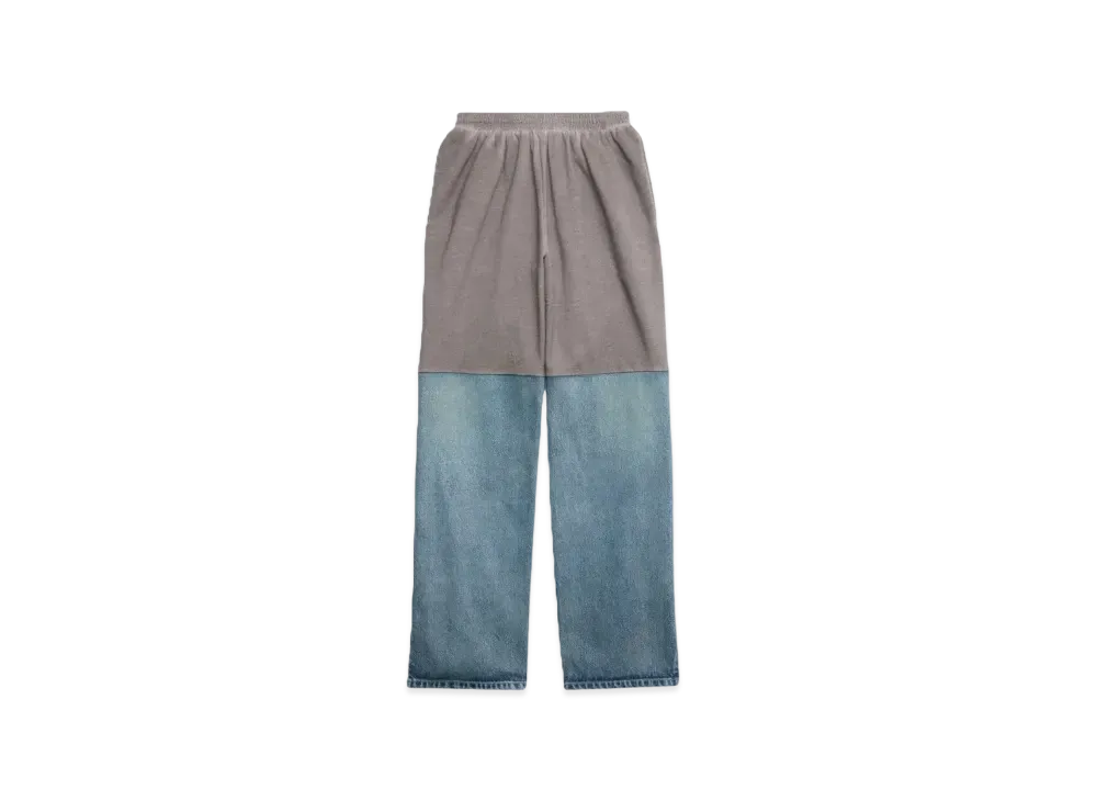 BALENCIAGA Men's Patched Sweat Pants "Light Blue"