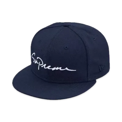 Supreme Classic Script New Era "Navy"