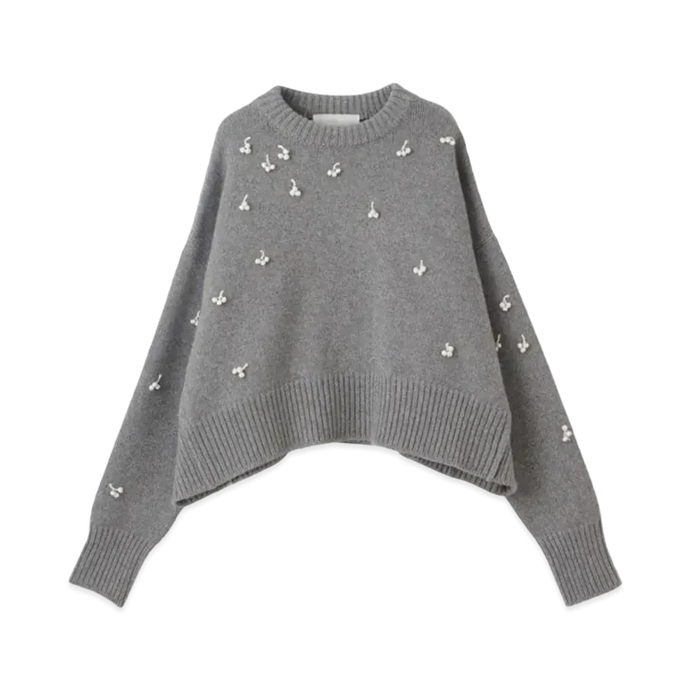 Ron Herman 15th Anniversary Nackiye Avalanche Jumper with Cintamani Motif Knit Pullover "Gray"