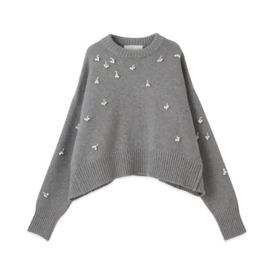 Ron Herman 15th Anniversary Nackiye Avalanche Jumper with Cintamani Motif Knit Pullover "Gray"