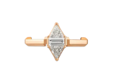 GUCCI Love Rectangle Step and Triangle Cut Diamond Ring