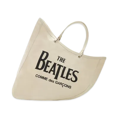 COMME des GARCONS x The Beatles Cotton Canvas Boat Bag "Beige"