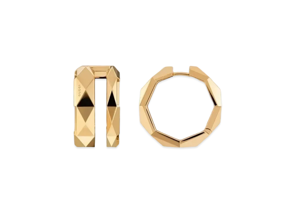 GUCCI Link to Love Double Hoop Earrings